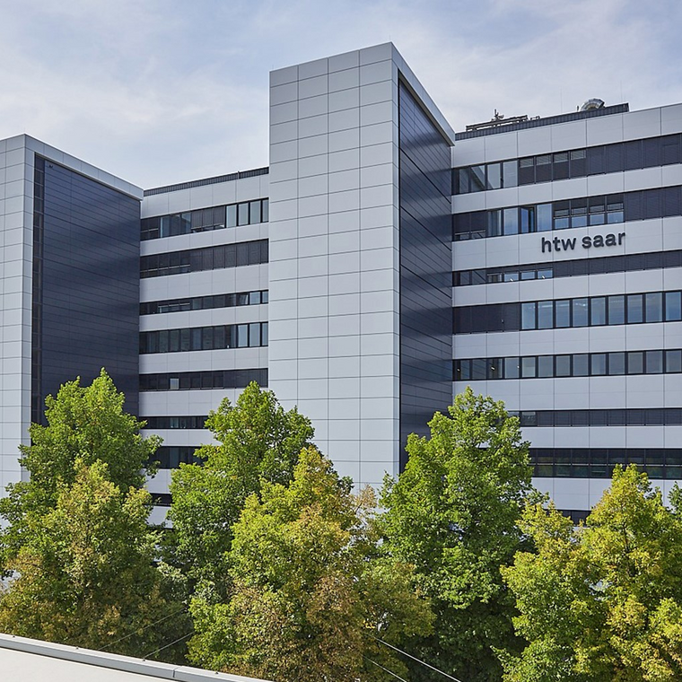 Gebäude 11 der htw saar am Campus Alt-Saarbrücken