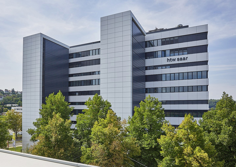 Gebäude 11 der htw saar am Campus Alt-Saarbrücken