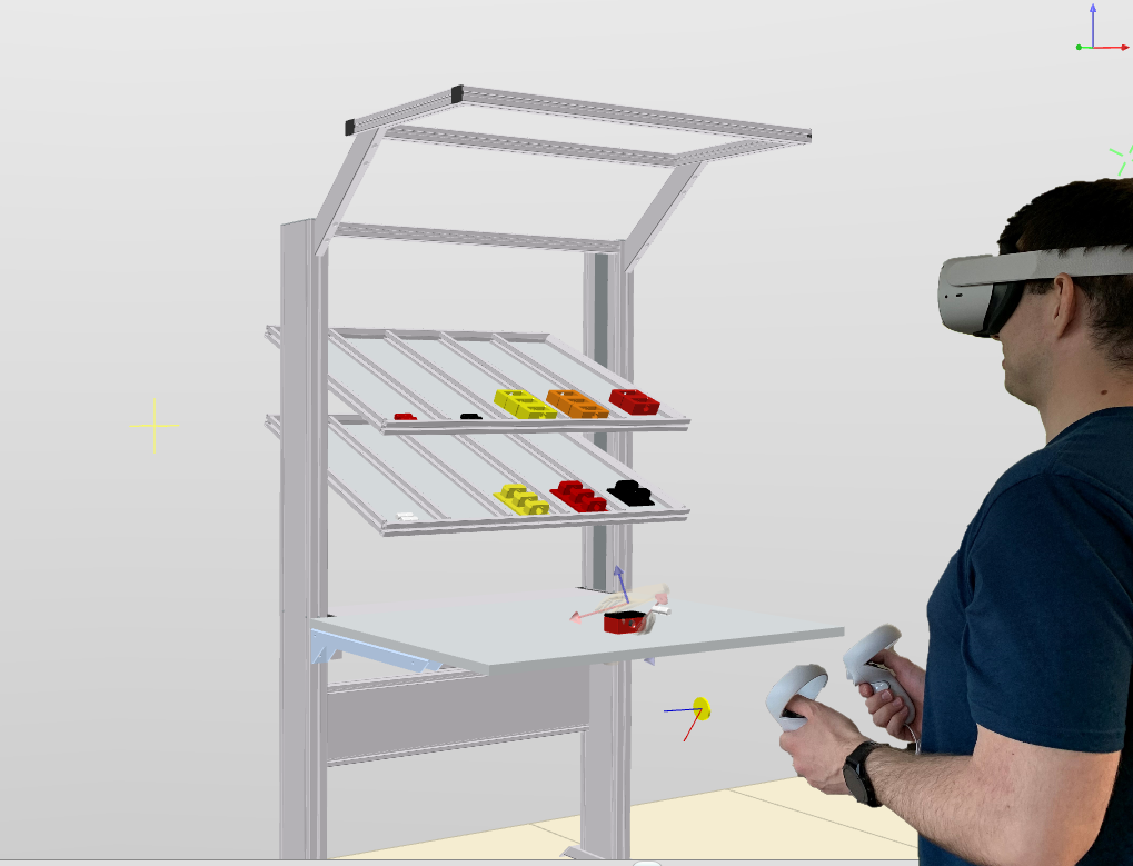 Digitaler Zwilling manuelle Montage - VR