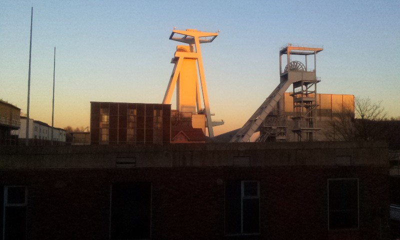 Förderturm in Göttelborn am 4.3.2013