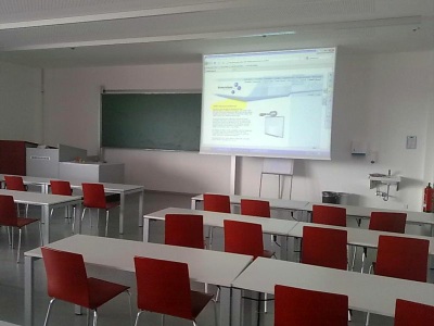 Hörsaal APLHA Seitenansicht